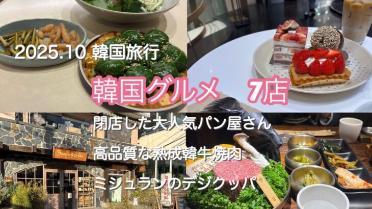 【韓国旅行】2025.10月韓国グルメ