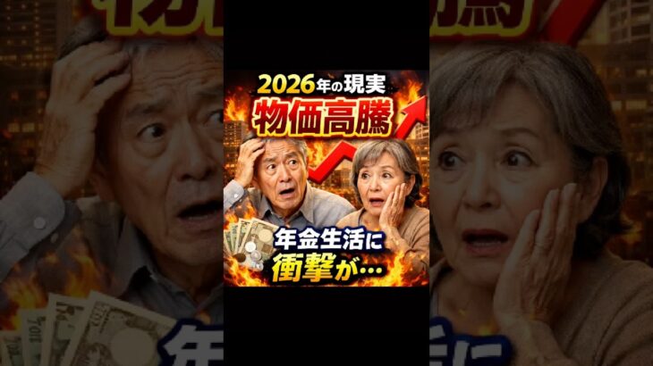 【2026年の現実】日本の物価上昇が年金生活者に与える衝撃とは？ #年金 #2026年最新情報 #シニアライフ