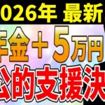 【2026年最新】年金＋5万円、公的支援決定版！知らないと損  シニアの稼ぎ方