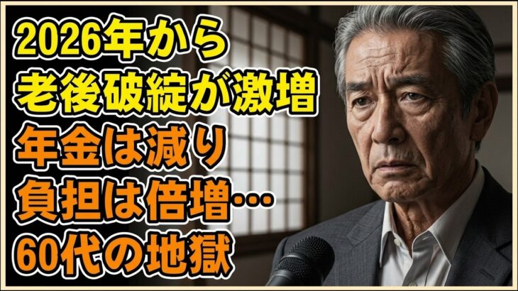 2026年から「老後破綻」が激増する理由。年金が減り負担は倍増…60代の地獄…【シニアライフ】【60代以上の方へ】