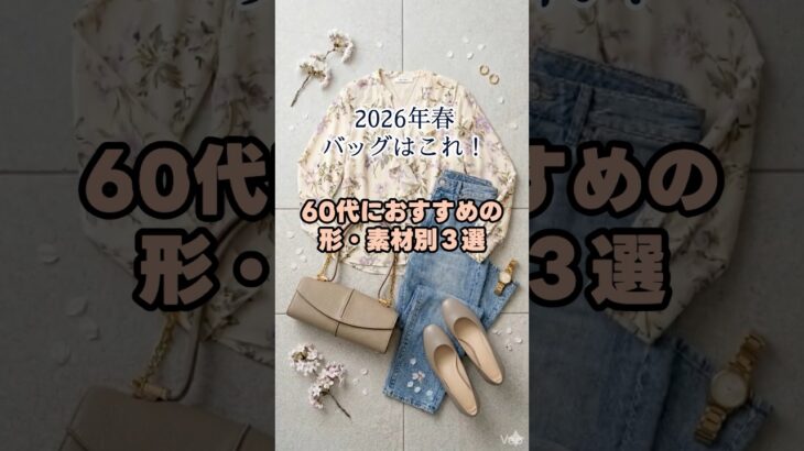 【シニアファッション】2026年春！60代70代におすすめの軽量＆万能バッグ