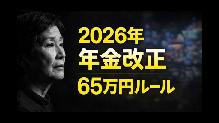 2026年の年金はどう変わる？65万円ルールをわかりやすく整理