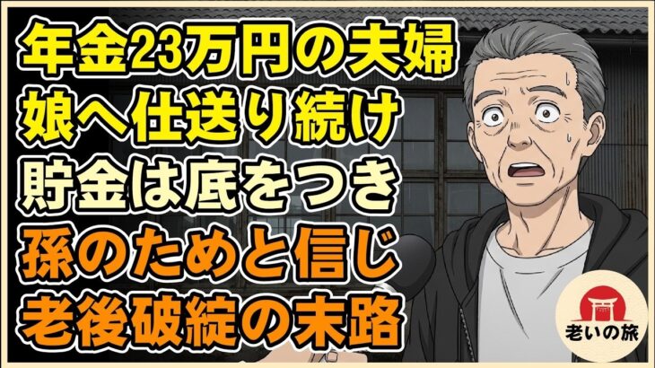 【漫画】年金23万円、娘への仕送りで貯金が底をついた夫婦の末路。「孫のため」が招いた老後破綻【シニアライフ】【60代以上の方へ】