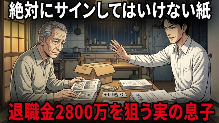 【シニア必見】定年退職の翌朝、息子が置いた一枚の紙。あわや退職金2800万と月18万の年金を失うところだった…。親の老後資金を狙う身内の罠を見破る「3つの鉄則」