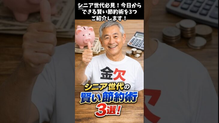 シニア世代の賢い節約術3選！今日からできる簡単テク #節約術 #生活の知恵 # 年金生活 #物価高対策 #シニアライフ