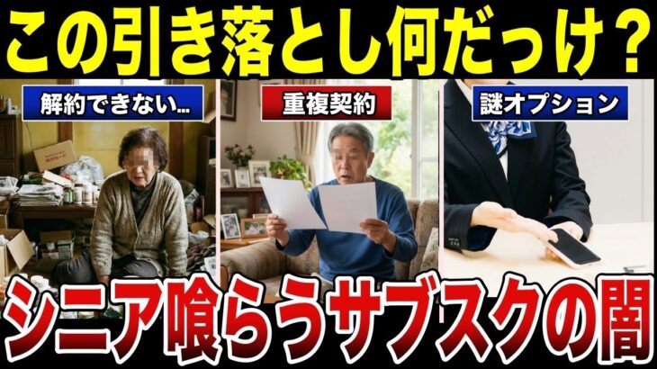 【警告】シニア向けサブスク地獄…気づいたら毎月赤字だった老後生活 口コミ30選 #老後 #口コミ