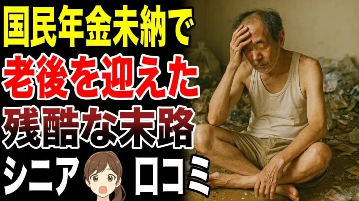 【シニア貧困】国民年金を払わずに老後を迎えてしまった高齢者の厳しい現実　口コミ30選紹介