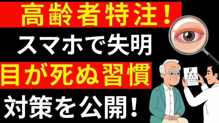 【高齢者注意】スマホで失明？手遅れになる前に今すぐやめて！緑内障リスク36%増の恐怖
