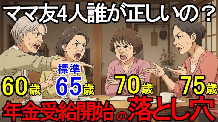 「私たち、全員間違ってた」年金受給開始を真剣に考えたママ友4人の記録…老後の計画が根底から崩れた日【シニア向け教養｜年金】