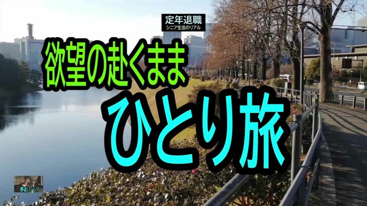 【定年退職ひとり旅❼】427「欲望の赴くまま」シニアひとり旅★夢追いプラン(80)★夢追いジジイ