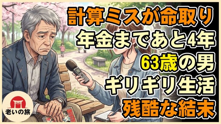 【漫画】少しの計算狂いが命取りに…「年金まであと4年」63歳でギリギリの生活に転落した男のあまりにも残酷な結末【シニアライフ】【60代以上の方へ】