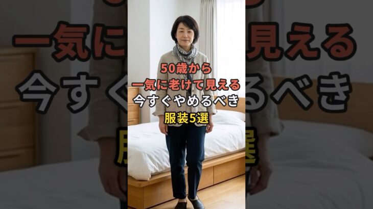 50歳から一気に老けて見える今すぐやめるべき服装5選 #50代 #60代 #70代 #シニア #シニアライフ #シニアファッション