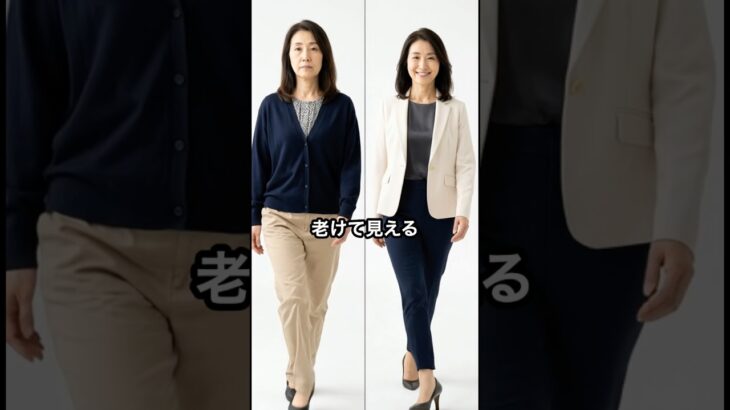 50代,60代はパンツの選び方を間違えると老け見えします