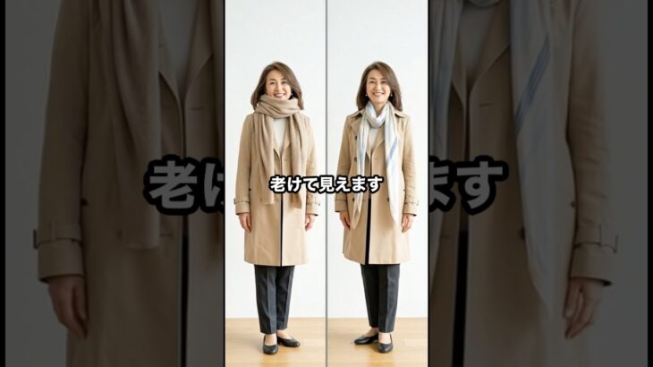 50代,60代は服の着こなしを間違えると圧倒的に老けて見えます