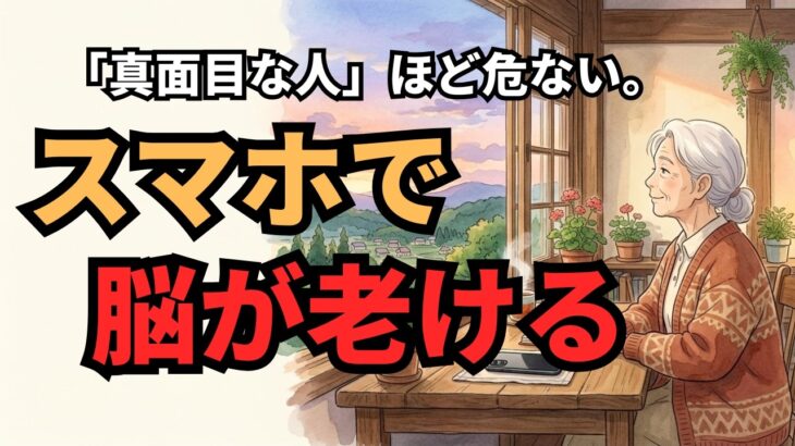 【50代・60代】スマホ疲れで脳が老ける？心をすり減らす「情報」を手放し、穏やかな毎日を取り戻す3つのステップ