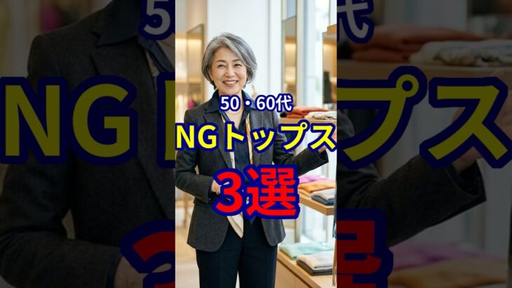 【50・60代】意識するだけで若々しく見えるトップスのポイント3選 #ファッション #シニアファッション #おしゃれ #女性 #シニア #shorts