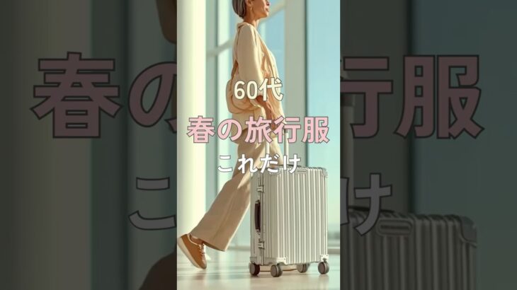 【シニアファッション】50代60代春の旅行服|これだけでOK 着こなしのコツ3選#シニア #シニアライフ #ファッション #60代 #50代 #70代