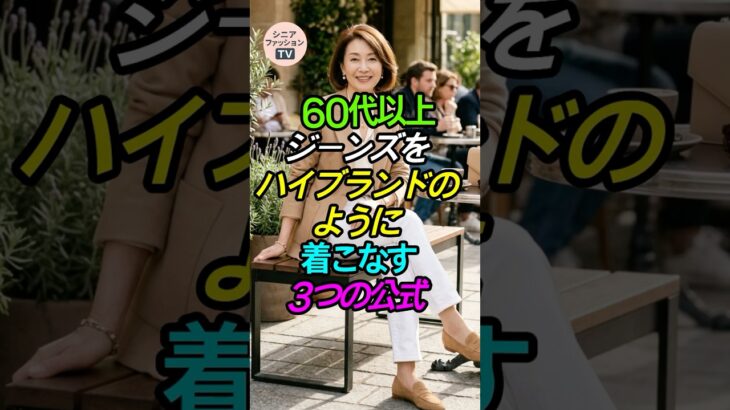 [60代以上] ユニクロのジーンズもハイブランドに見える着こなし術👖
