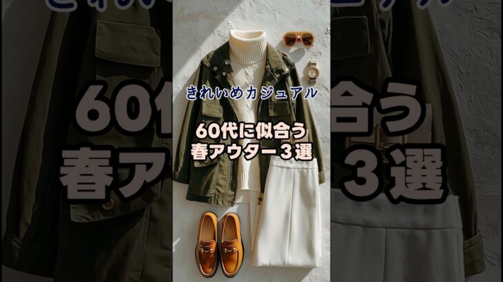 【シニアファッション】体型カバー＆上品見え！60代褒められ春アウター３選
