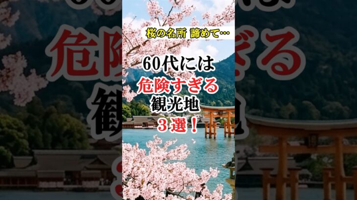 【要注意！】せっかくの旅行が台無し？60代女性が春旅行に“後悔する場所”5選#60代女性 #春旅行 #シニア旅行 #一人旅 #60歳代 #shorts #鎌倉 #清水寺 #河口湖