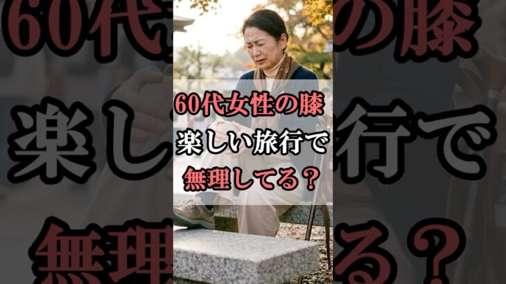 60代女性の膝…旅行で無理してる？#60代女性旅行 #shorts #シニアライフ #シニアライフ60代 #60歳代#女性#膝の痛み #膝痛