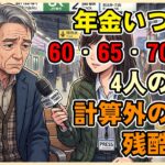 【漫画】年金はいつから受給するべき？「60・65・70・75歳」を選んだ4人のリアルな末路…計算通りにいかない老後の残酷な罠【損益分岐点・税金地獄】【シニアライフ】【60代以上の方へ】