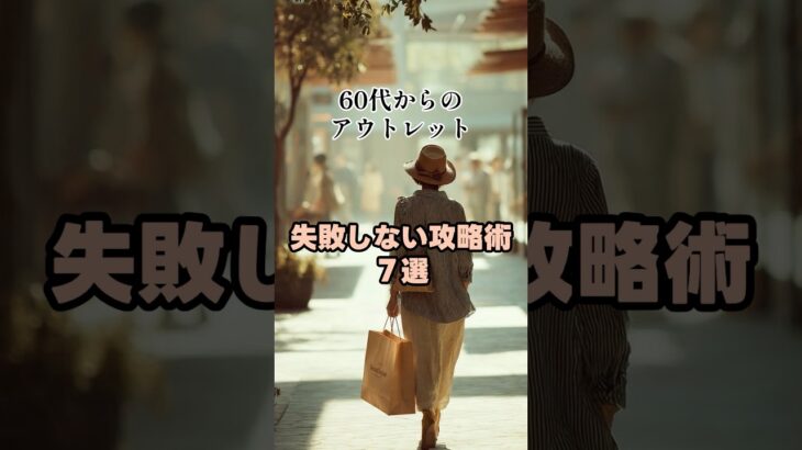 【シニアファッション】60代70代がアウトレットで抑えるべきポイント７選！