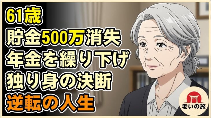 【漫画】61歳で貯金500万が消える恐怖…「年金繰り下げ受給」を決断した独り身女性の逆転人生【シニアライフ】【60代以上の方へ】