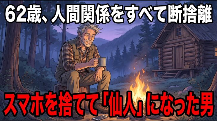 年賀状もスマホも同窓会もすべて捨てた62歳。面倒な人間関係を断捨離し、山奥のポツンと一軒家で「仙人」になった男の幸福論【シニア朗読雑学】