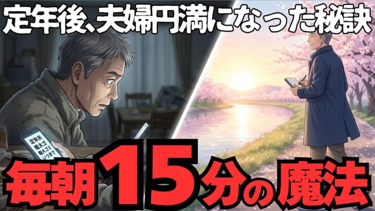 【シニア朗読】妻のスマホに見えた「夫在宅ストレス症候群」。定年後の粗大ゴミだった私が居場所を取り戻したたった一つの習慣｜65歳の涙
