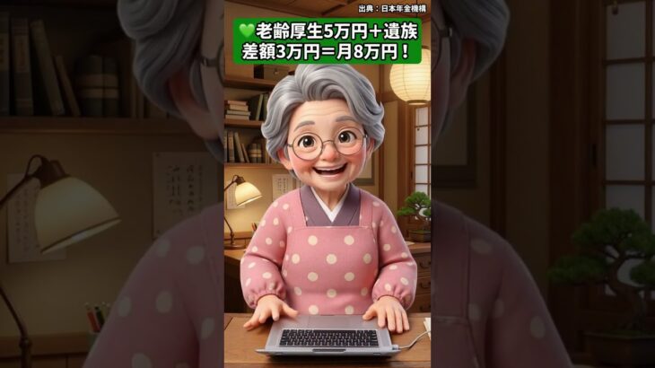 【遺族年金】65歳になったら両方もらえる！老齢年金との併給を解説