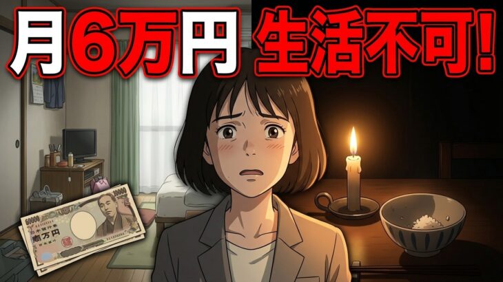 【シニアの絶望】年金月6万円で生活できない人の実態！食費月5千円・電気も止められた！シニアの口コミ30選紹介します