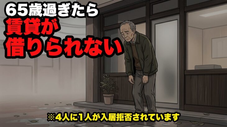 【老後】65歳過ぎたら賃貸を借りられない※高齢者の4人に1人が入居拒否されています