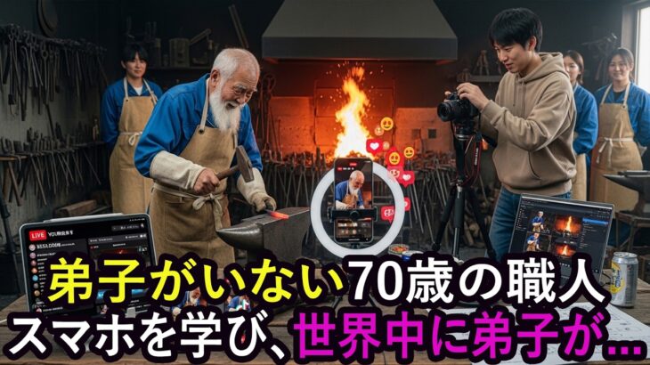70歳の職人がスマホに挑む――弟子から学ぶ決意と成長の物語【シニア×テクノロジー】