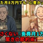 【節約術】年金月8万円でも絶望しない！食費月1万円でも美味しく暮らせる「お金を使わない幸せの法則」と驚きの習慣7選【シニアライフ】