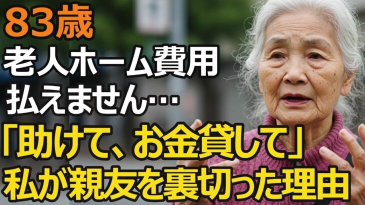 83歳女性、年金15万円で月19万円の施設費   「老人ホーム代払えません」私が親友を裏切った理由【老後破綻】