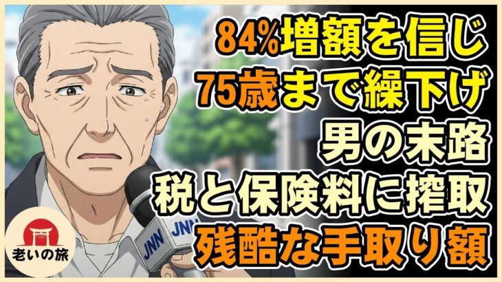 【漫画】「84%増額」を信じて75歳まで年金を繰り下げた男の末路…税金と保険料に搾取される残酷な手取り額【シニアライフ】【60代以上の方へ】