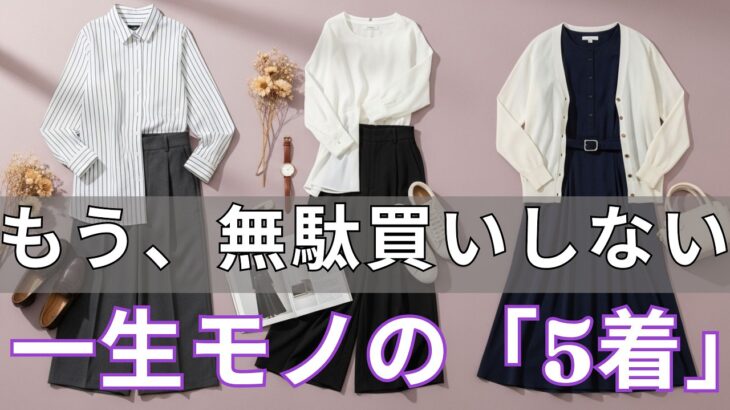 【99％の人が間違えている】 迷いと無駄買いが消えます。 平生着る服は“たった5つ”だけ残しなさい。5年後も古くならない。 今日からクローゼットが変わります。