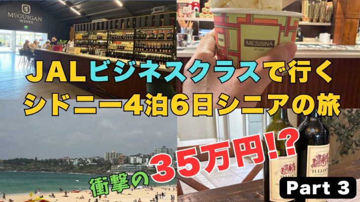 シニアカップルのシドニー旅行】往復JALビジネスクラス 4泊６日で 35万円！　Part 3