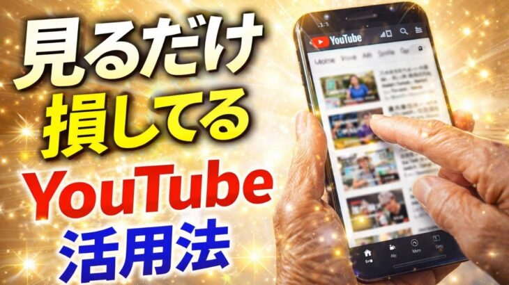 【保存版】YouTubeの使い方初心者講座｜シニアにもわかるやさしい解説
