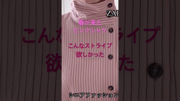 ZARAで見つけたお気に入りストライプシャツ。 #ファッション #70代 #プチプラ #zara