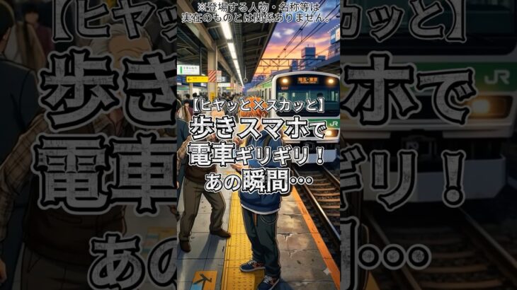 ✨【スカッと】歩きスマホで電車ギリギリ！アニメで見る衝撃瞬間