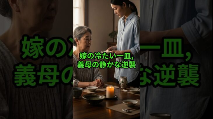 シニア実話｜嫁の“冷たい一皿”に…義母が見せた静かな逆襲｜人生実話・感動ストーリー・家族物語