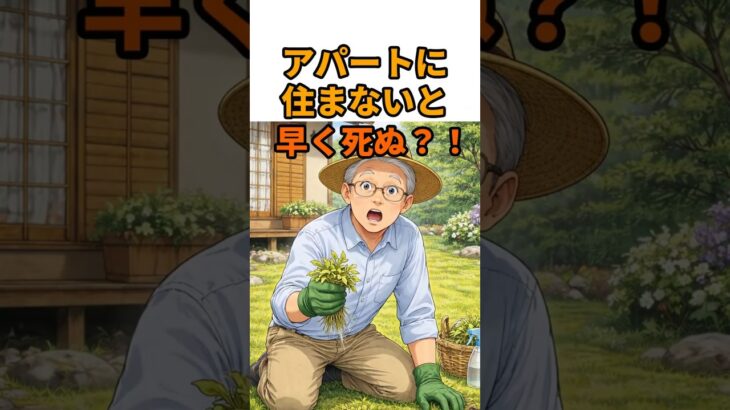 アパートに住まないと早く死ぬ？！#高齢者 #健康