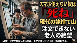 【残酷】注文できないなら死ね。スマホ難民という現代の姥捨て山。