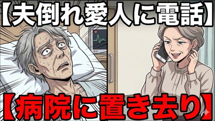 倒れた夫のスマホから愛人に電話。「彼が倒れたの。あなた『彼なしじゃ生きられない』んでしょ？後はよろしく！」→ 病院に置き去りにされた夫の末路