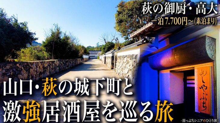 【シニアひとり旅】これぞ萩の隠れた名店！大将のこだわりが強い🍺 / 萩散策に最適な温泉宿♨️｜崖っぷちシニアのひとり旅(グルメ＆温泉旅)vol.62｜山口県萩市・御厨 高大