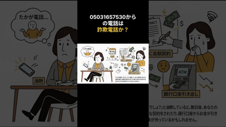 05031657530からの電話は詐欺電話か？ #スマホ #詐欺電話 #迷惑電話 #営業電話