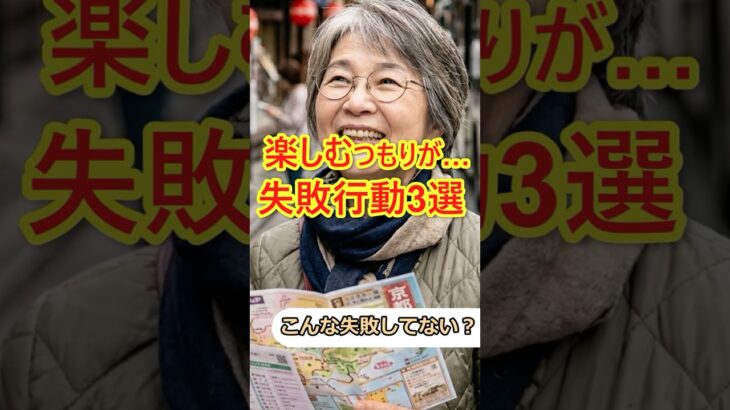 【シニア旅行】旅行時の失敗したこと・後悔していること10選# #60代女性 #シニア旅行#ひとり旅 #shorts #旅行注意点 #60代旅行 #60代ライフ#シニアライフ60代