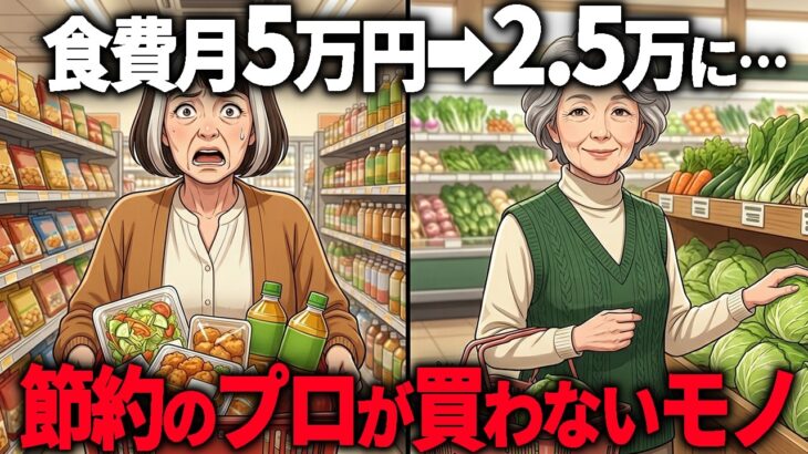 【年金10万円】スーパーで”5つのモノ”を買うのをやめるだけで年間30万削減…ズボラな私でも食費が勝手に半分になった習慣